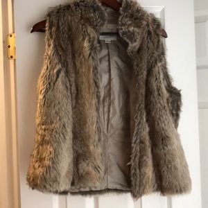 Vintage Havana faux fur vest